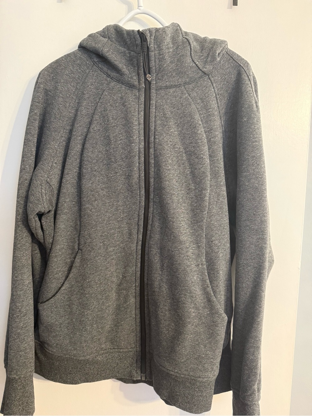Women's Gray Lululemon Full-Zip Hoodie Jacket